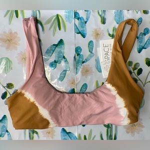 L*Space Lizzie Tie-Dye Bikini Top, Small, NWT
